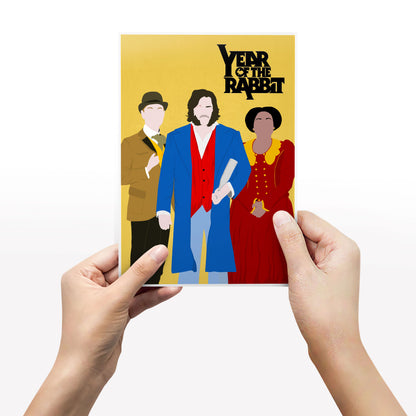 YEAR OF THE RABBIT Comedy Characters Minimalist Print