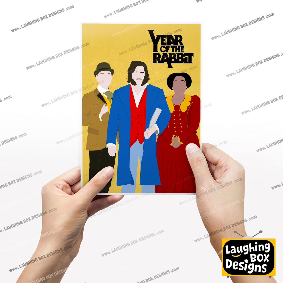 YEAR OF THE RABBIT Comedy Characters Minimalist Print