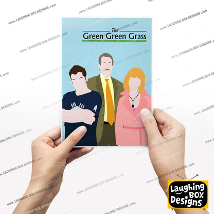THE GREEN GREEN GRASS Comedy Characters Minimalist Print