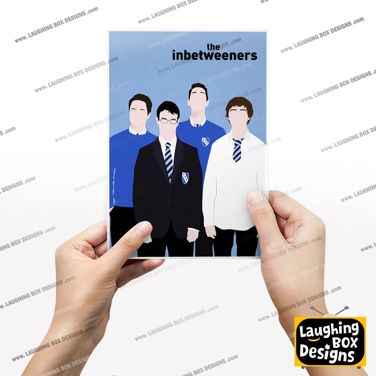 THE INBETWEENERS Comedy Characters Minimalist Print