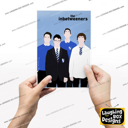 THE INBETWEENERS Comedy Characters Minimalist Print