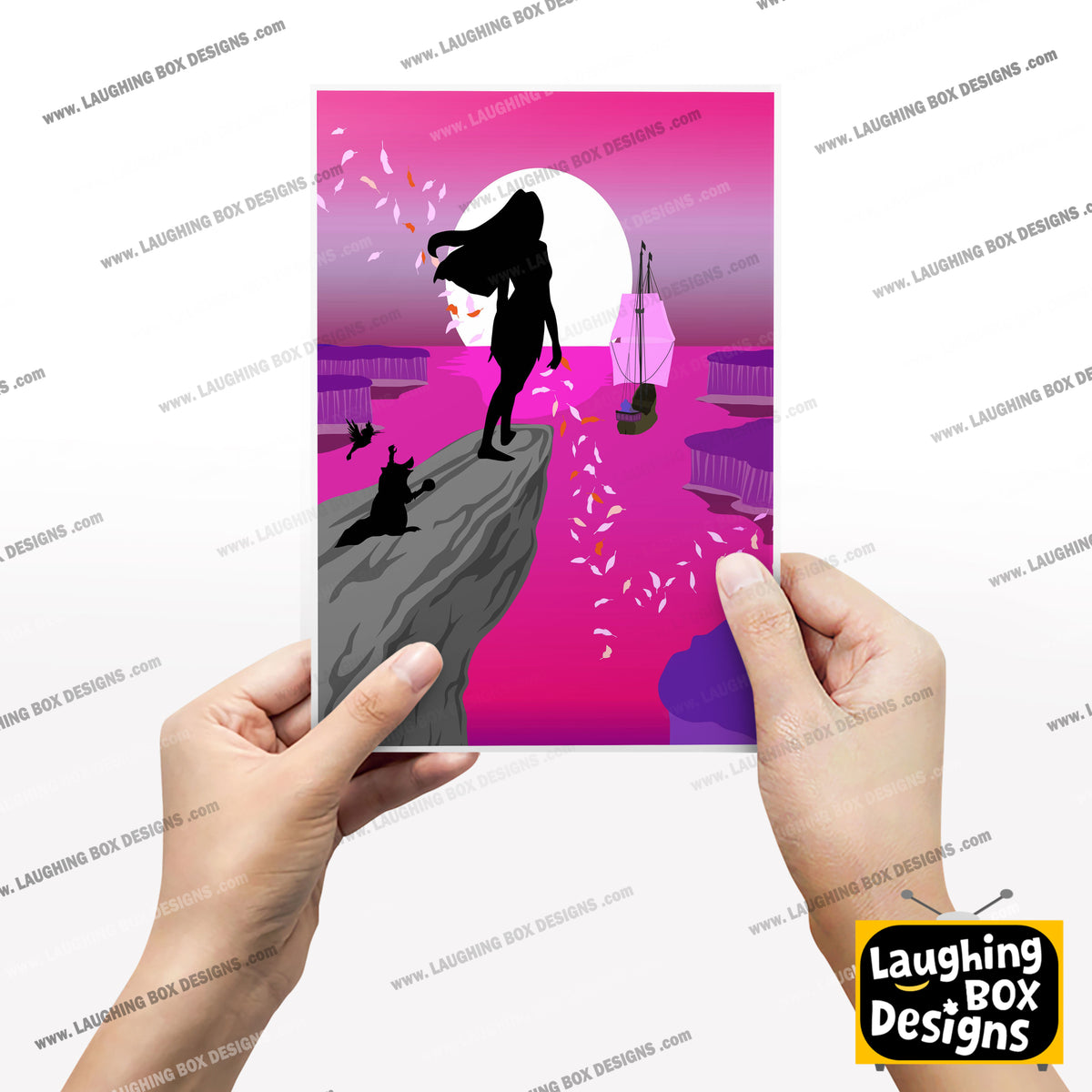 DISNEY'S POCAHONTAS Character inspired Silhouette Print