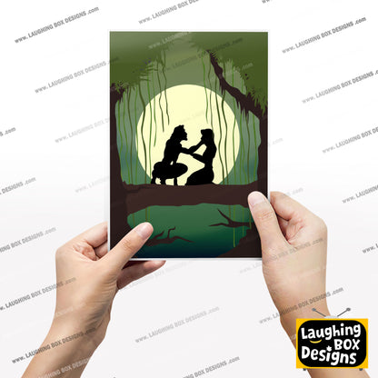 DISNEY'S TARZAN Character inspired Silhouette Print