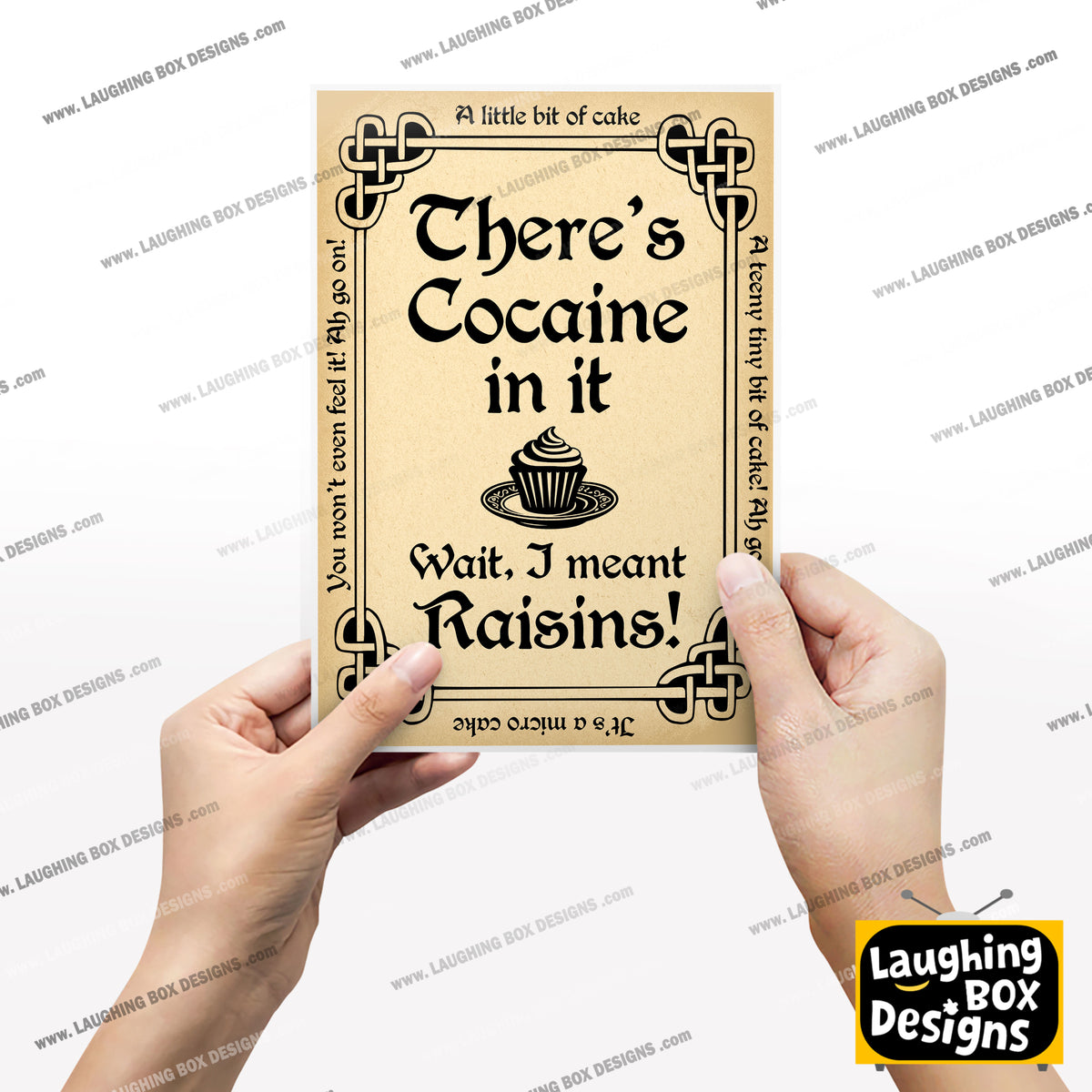 There's Cocaine in it ...wait, I Mean Raisins. Father Ted Print