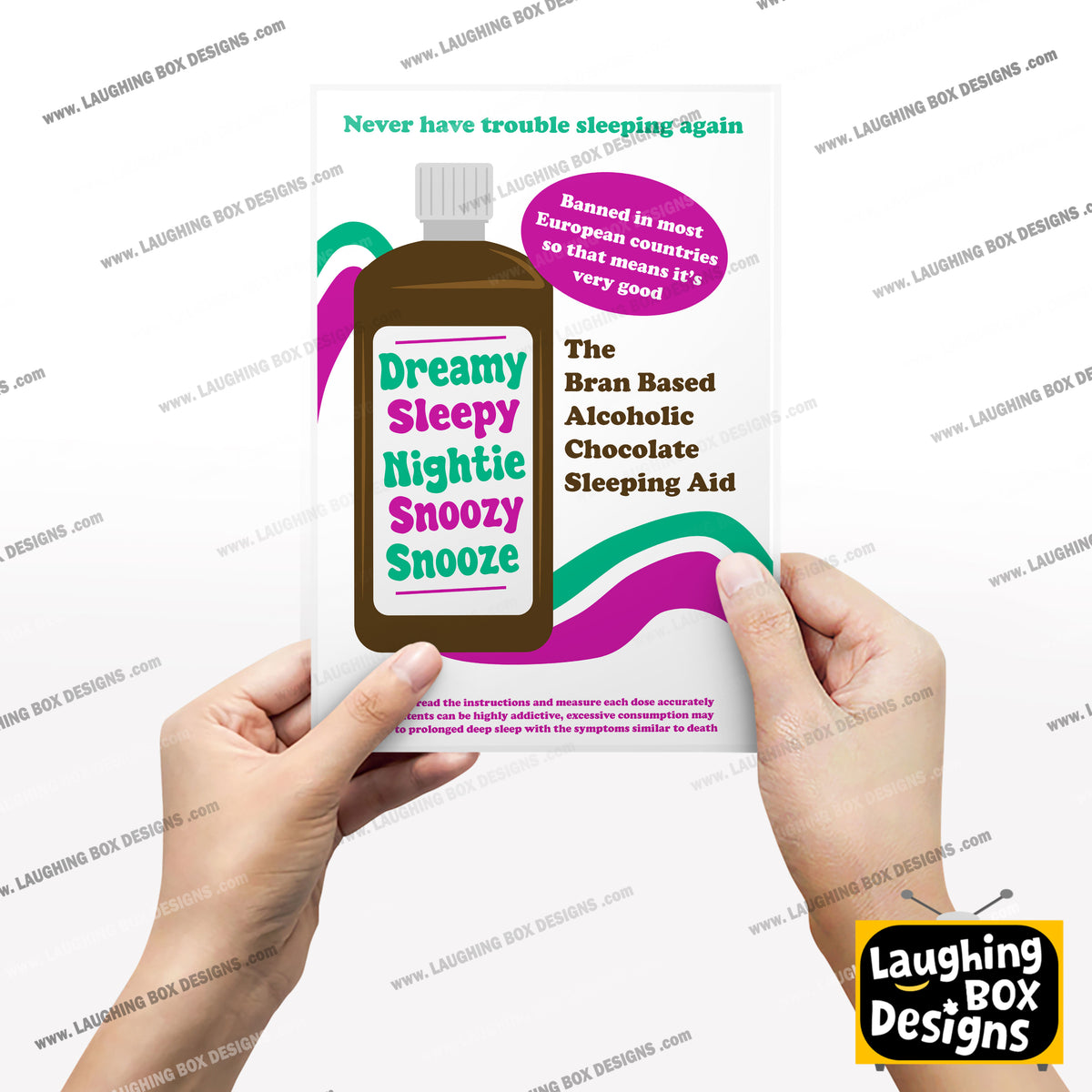 Dreamy Sleepy Nightie Snoozy Snooze Advert, Father Ted Print