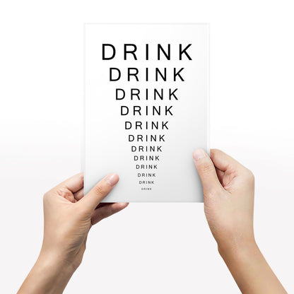 Drink Eye Chart / Father Jack Opticians, Father Ted Print
