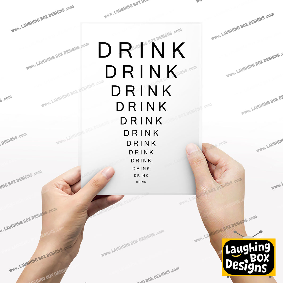 Drink Eye Chart / Father Jack Opticians, Father Ted Print