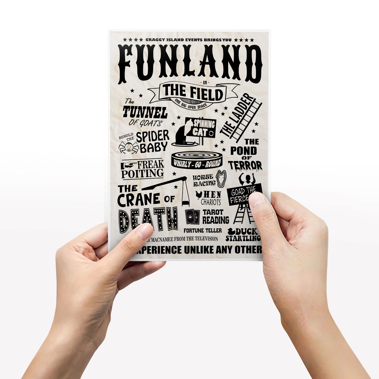 Funland poster / Craggy Island Fair, Father Ted Print