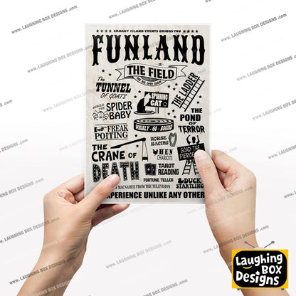 Funland poster / Craggy Island Fair, Father Ted Print