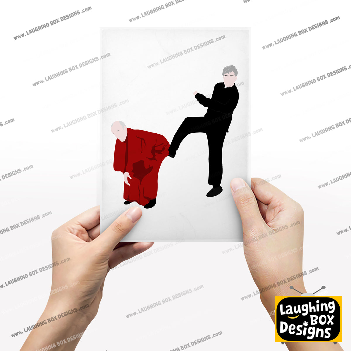 Kicking Bishop BrennanUp The Arse! Father Ted Print