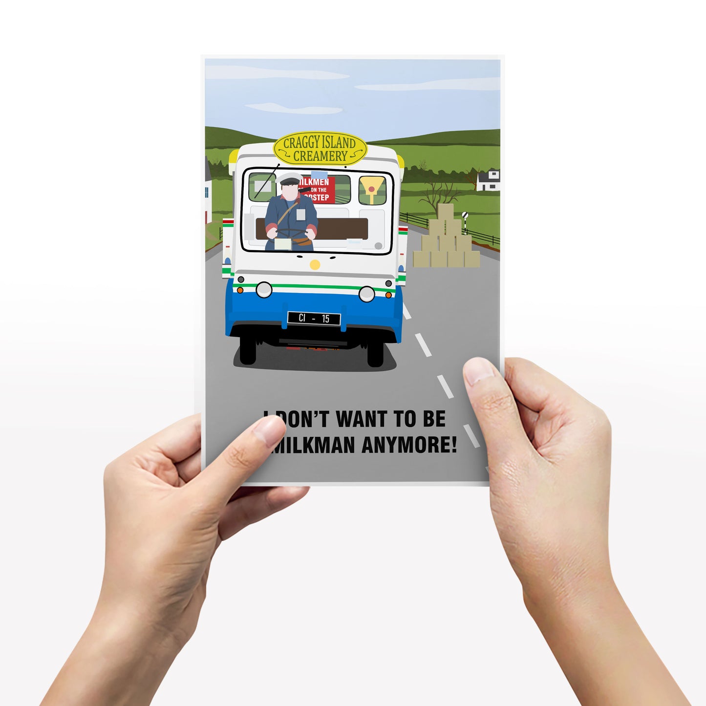 I Don't Want To Be A Milkman Any More / Milk Float Full Scene, Father Ted Print