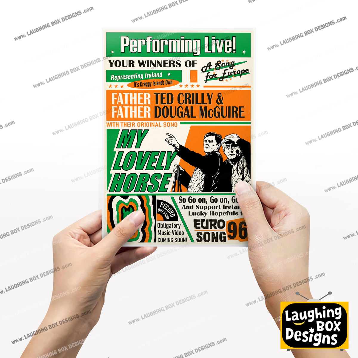 My Lovely Horse, Performed Live! Song for Europe Poster, Father Ted Print