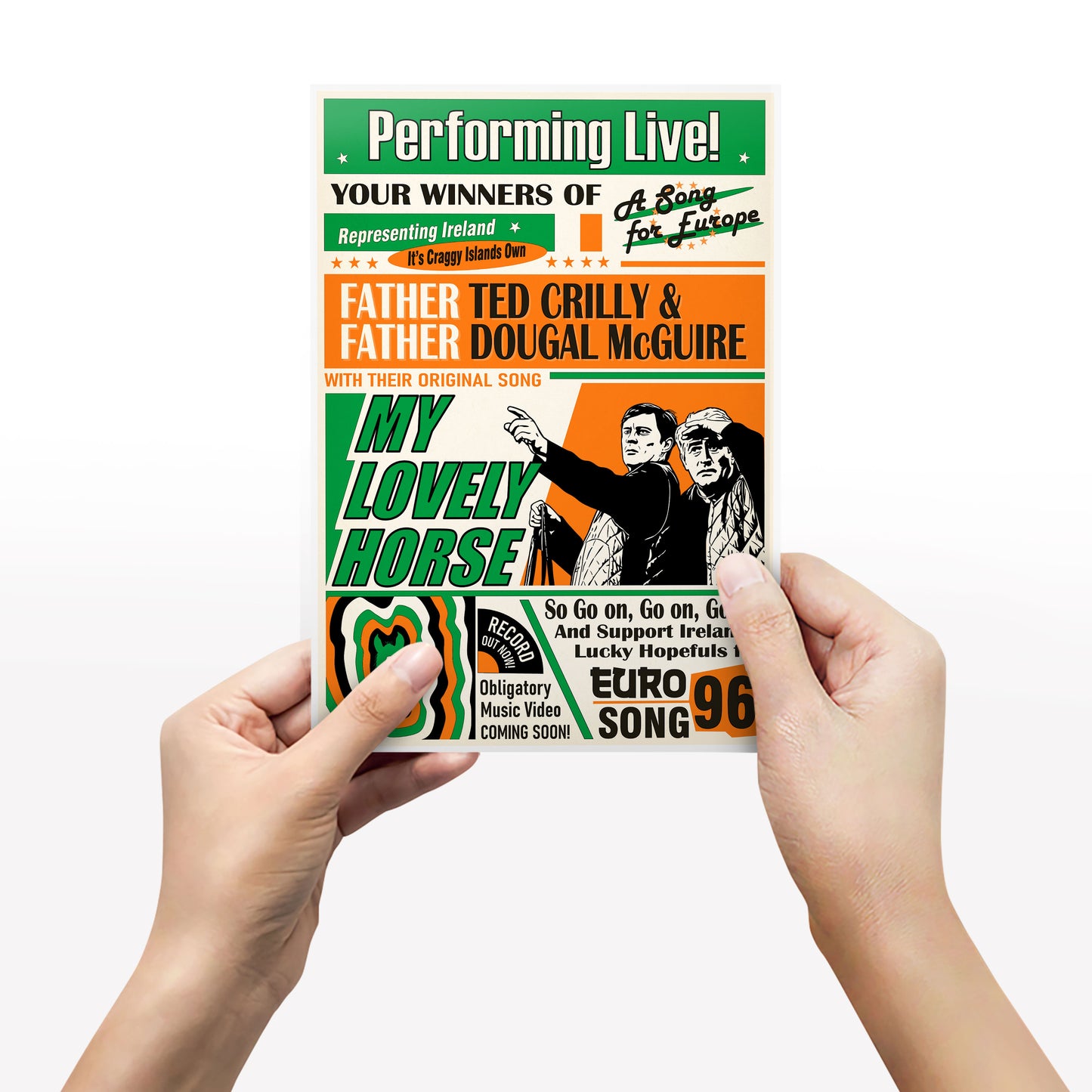 My Lovely Horse, Performed Live! Song for Europe Poster, Father Ted Print