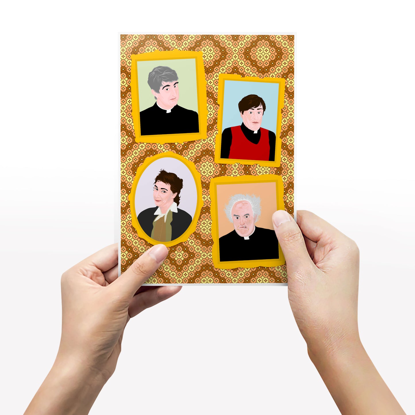 Father Ted Characters Portrait Wall Print, Father Ted Print