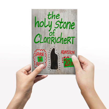 Holy Stone Of Clonrichert / Grade Two Relic Sign,  Father Ted Print