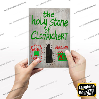 Holy Stone Of Clonrichert / Grade Two Relic Sign,  Father Ted Print
