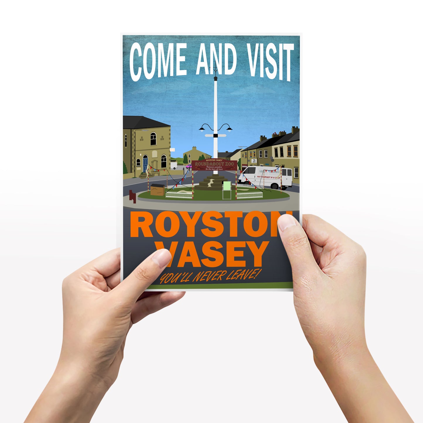 COME AND VISIT ROYSTON VASEY, Roundabout Zoo, The League of Gentlemen Print