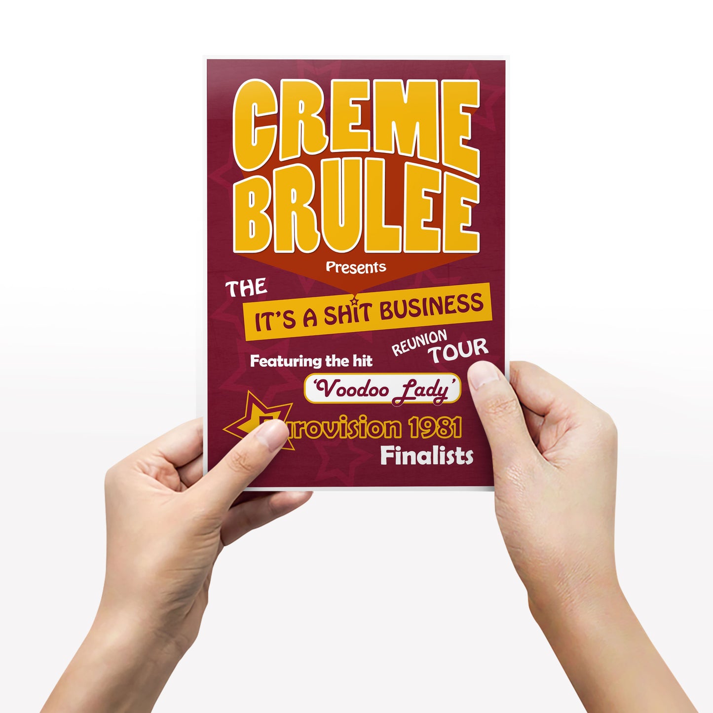 CREME BRULEE Voodoo Lady / Shit Business Tour, The League of Gentlemen Print.