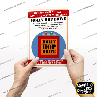 HOLLY HOP DRIVE, Faster Than Light Drive Poster, Red Dwarf Print