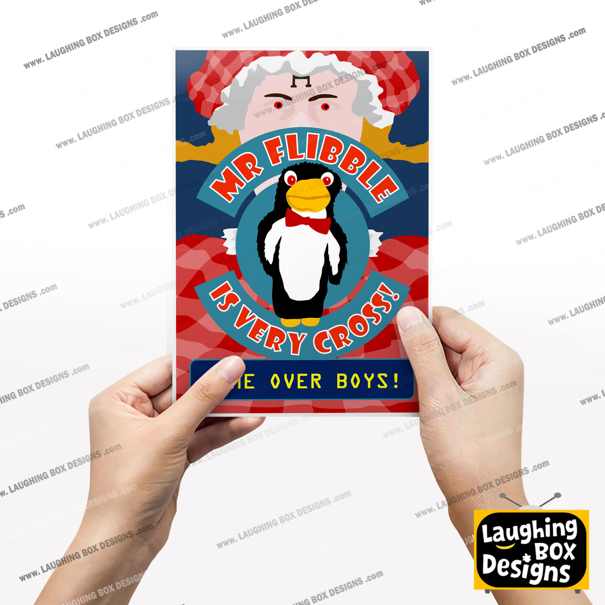 MR FLIBBLE IS VERY CROSS! Quarantined Rimmer, Red Dwarf Print