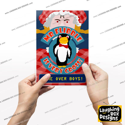 MR FLIBBLE IS VERY CROSS! Quarantined Rimmer, Red Dwarf Print
