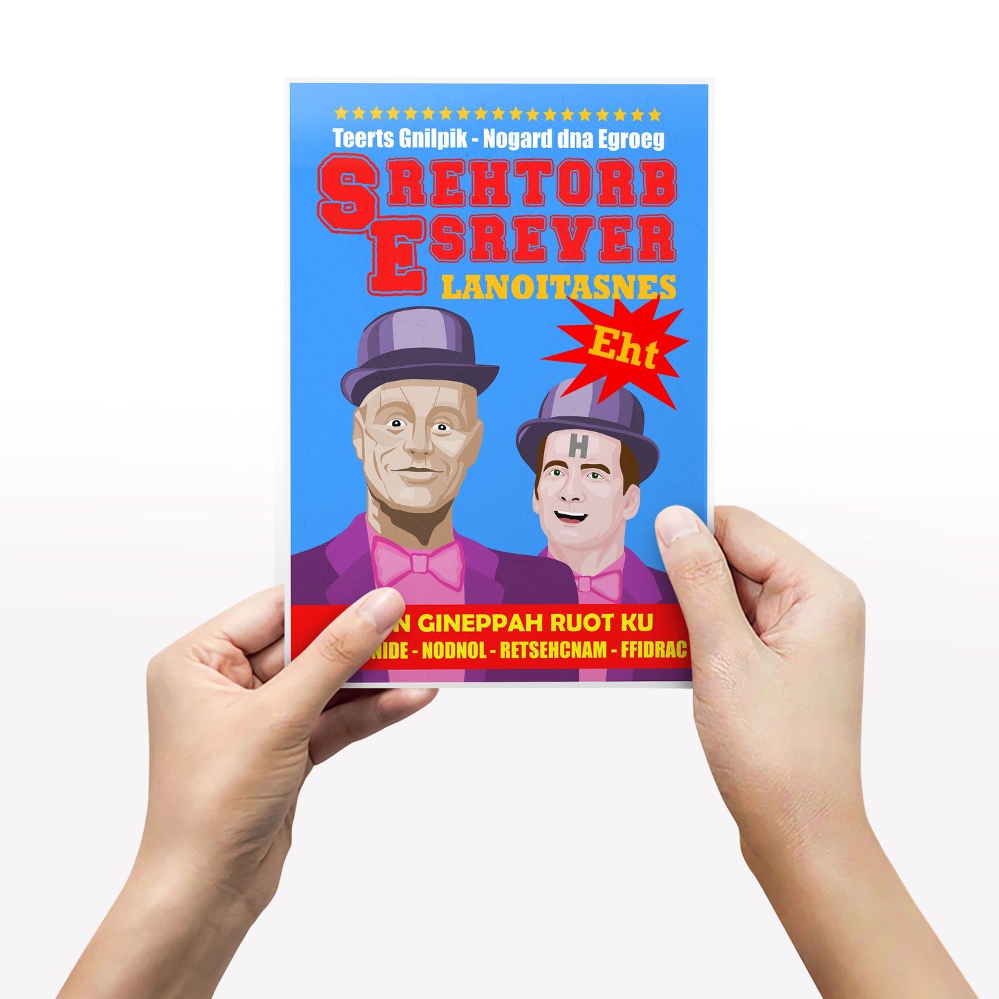 THE SENSATIONAL REVERSE BROTHERS, Tour Poster, Red Dwarf Print