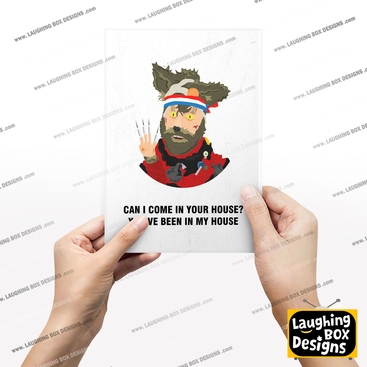 THE CRACK FOX, Can I Come In Your House? You've Been In Mine, Character Quotes, The Mighty Boosh Print