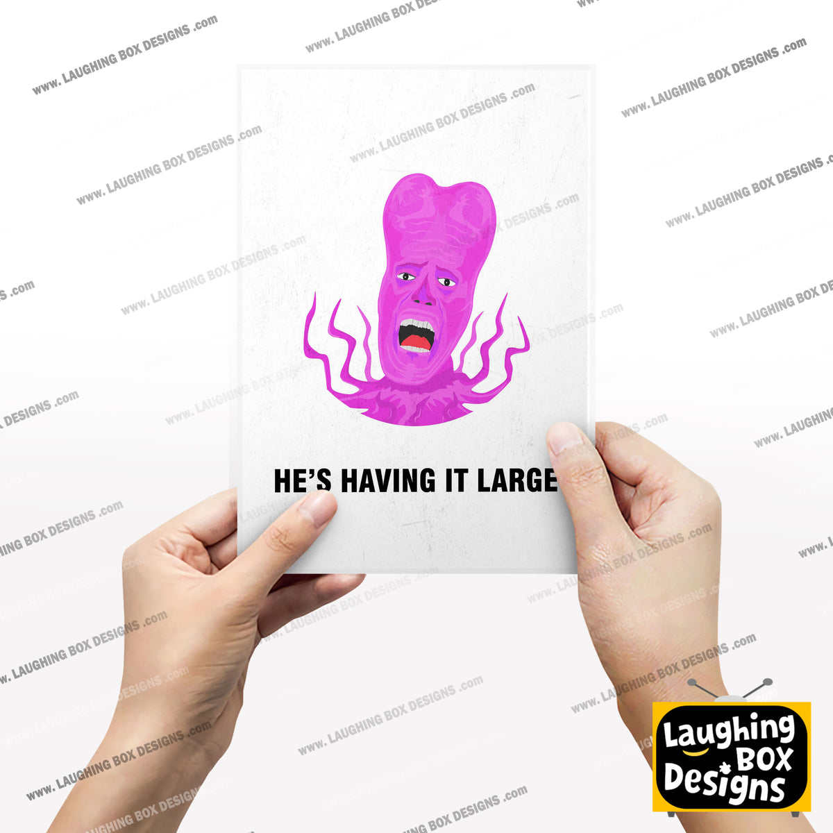 TONY HARRISON, He's Having It Large, Character Quote, The Mighty Boosh Print