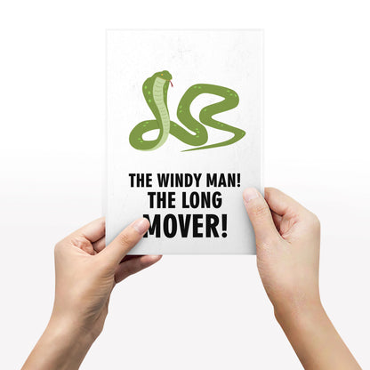 THE WINDY MAN! THE LONG LOVER!, Dixon Bainbridge Character Quotes, The Mighty Boosh Print