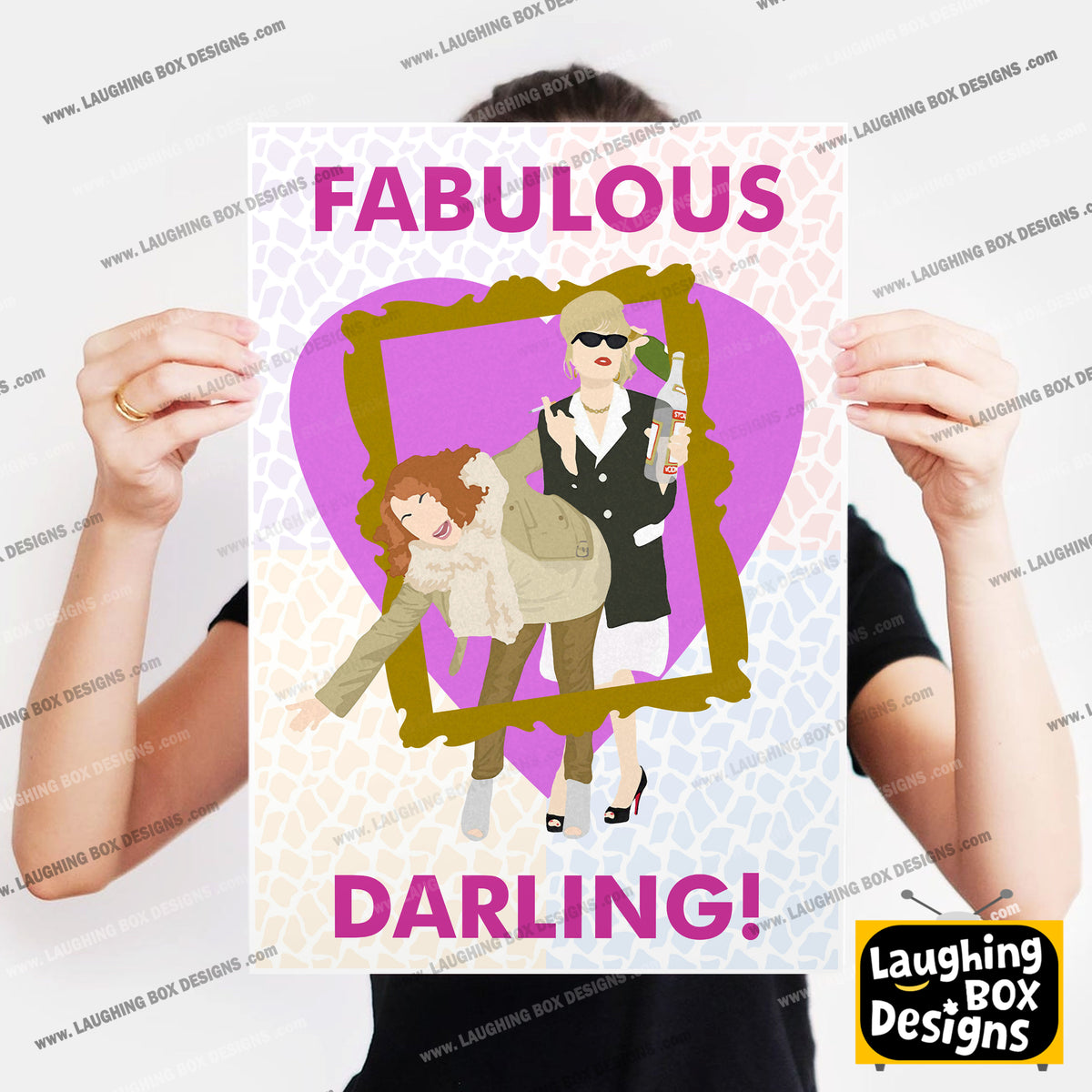 FABULOUS DARLING, Eddy and Patsy - Absolutely Fabulous Print