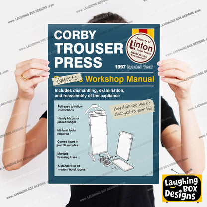 CORBY TROUSER PRESS, Alan Partridge Print