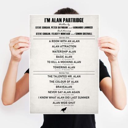 I'M ALAN PARTRIDGE EPISODE LIST Alan Partridge Print