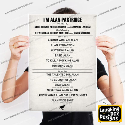 I'M ALAN PARTRIDGE EPISODE LIST Alan Partridge Print