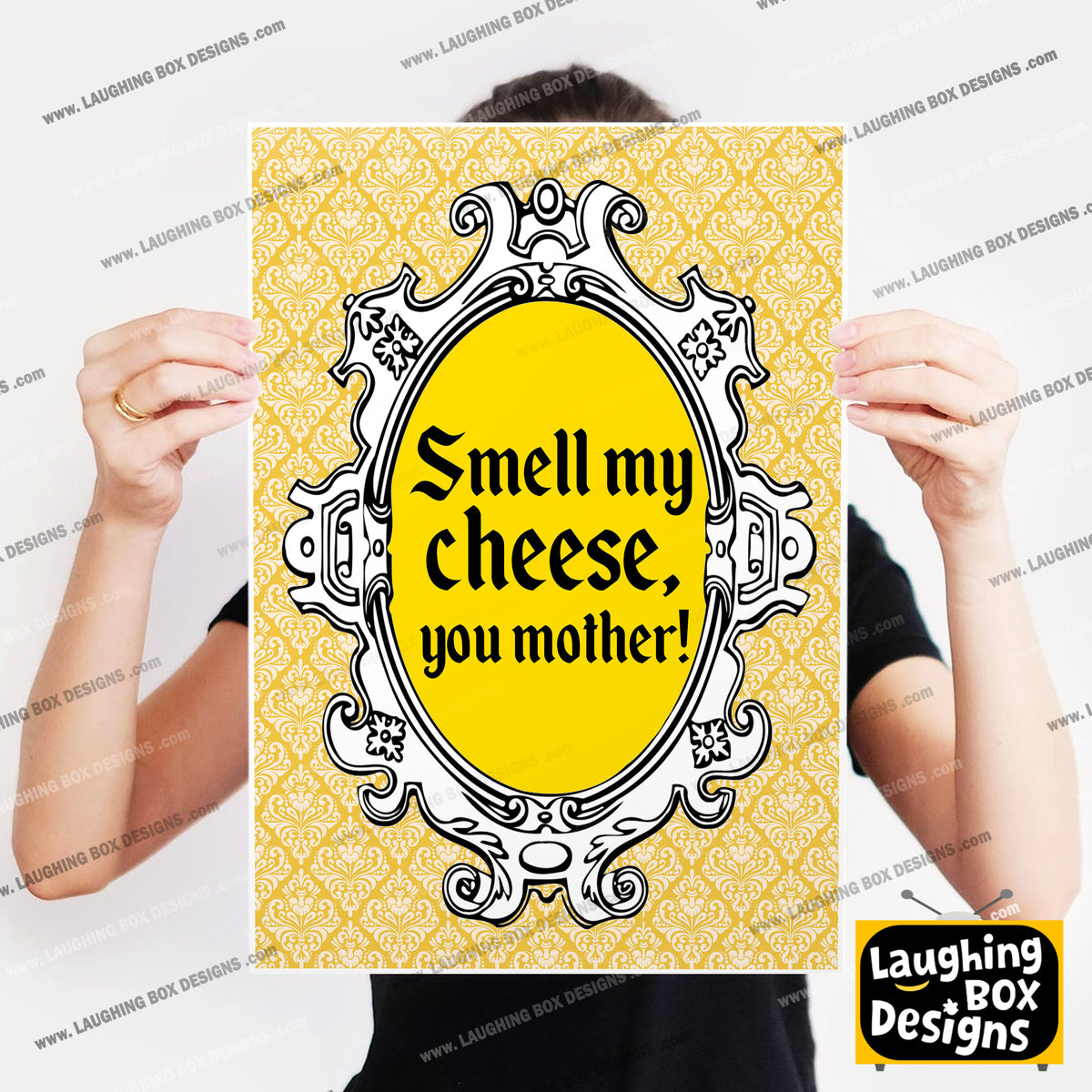 SMELL MY CHEESE, YOU MOTHER! Alan Partridge Print