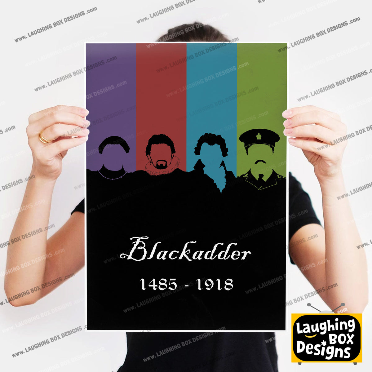 BLACKADDER 1485 - 1918 Original Dynasty Silhouettes, Blackadder Print