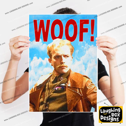 WOOF! LORD FLASHHEART Portrait, Blackadder Print