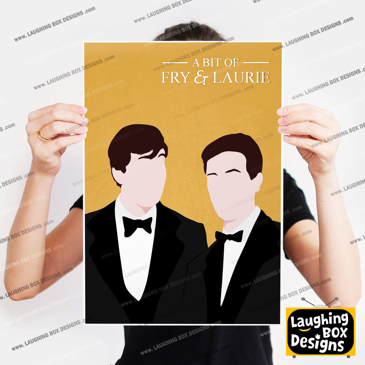A BIT OF FRY AND LAURIE Comedy Characters Minimalist Print