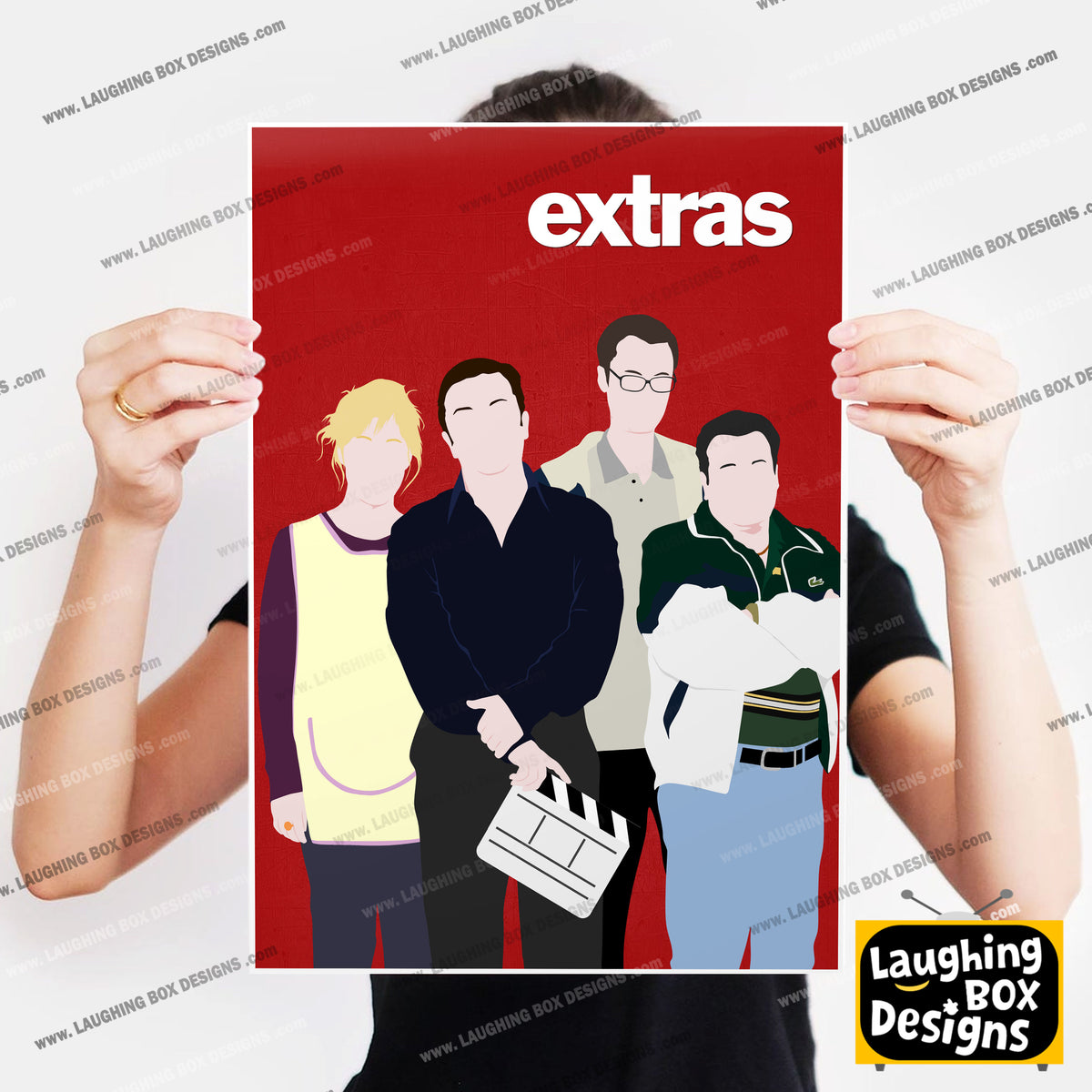 EXTRAS Comedy Characters Minimalist Print