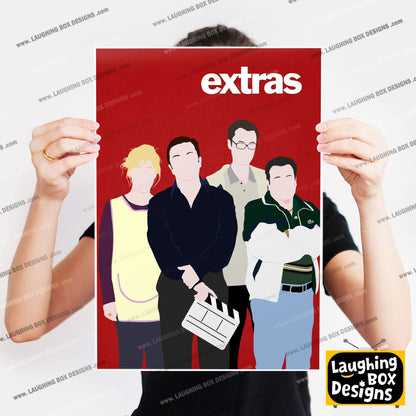 EXTRAS Comedy Characters Minimalist Print
