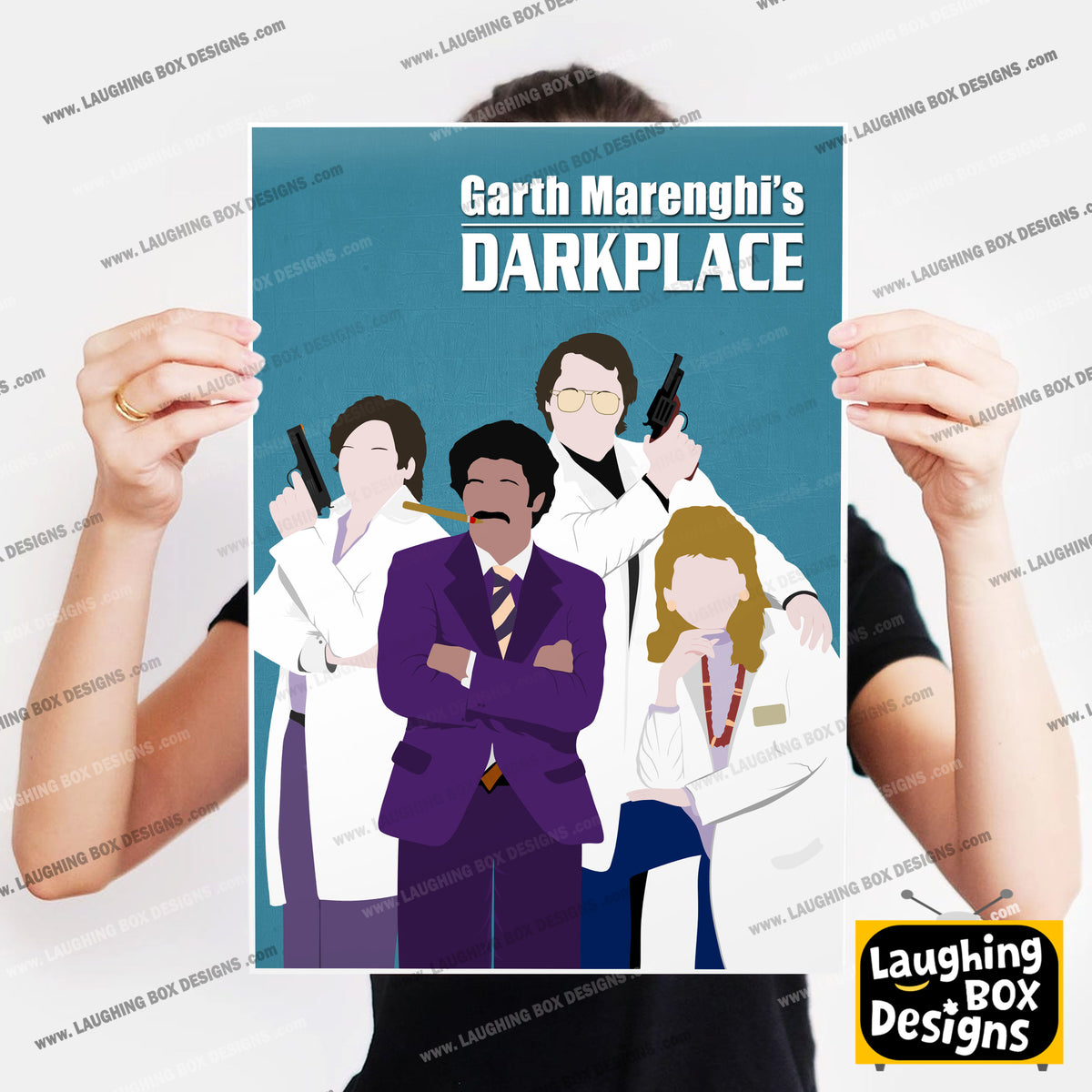 GARTH MARENGHI'S DARKPLACE Comedy Characters Minimalist Print
