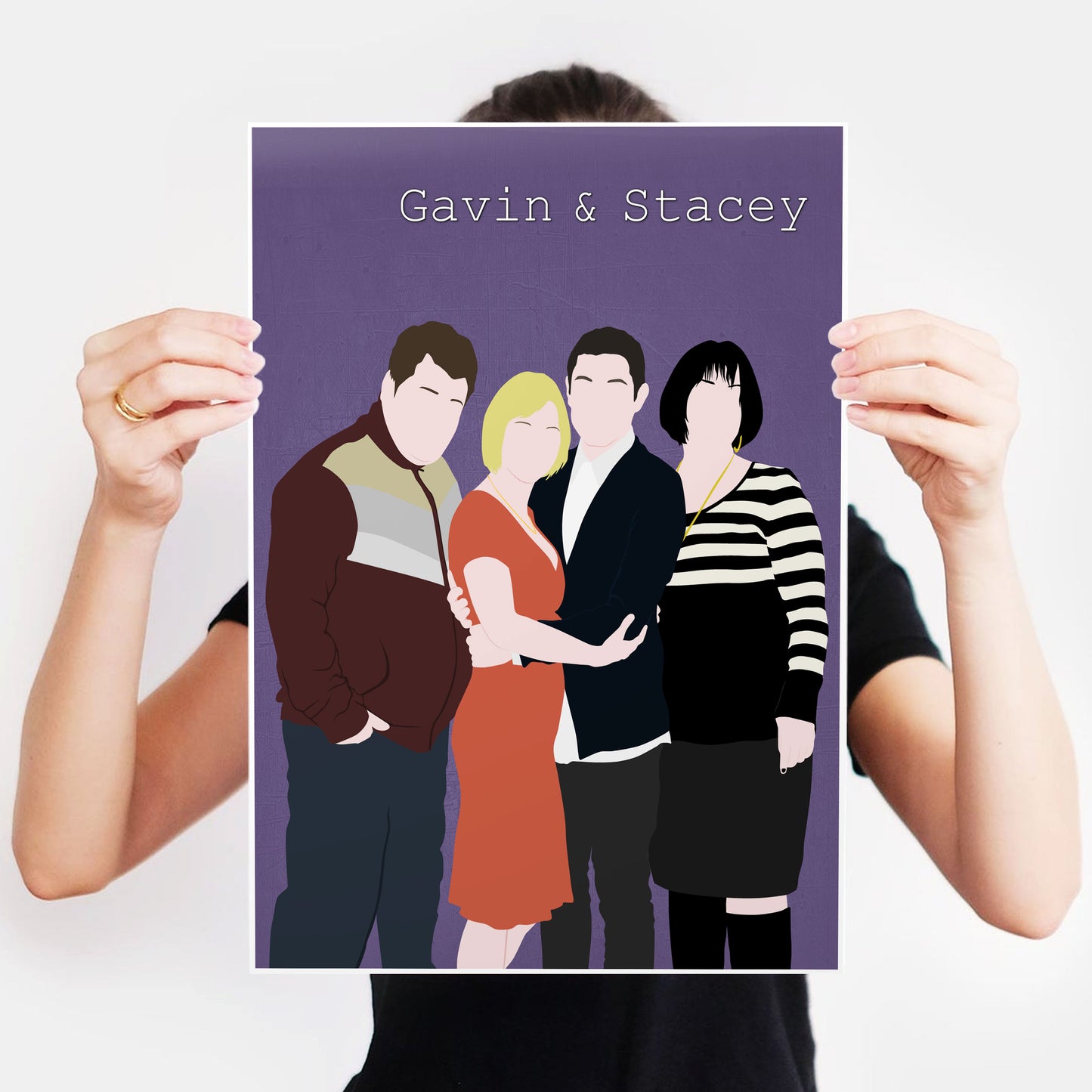 GAVIN AND STACEY Comedy Characters Minimalist Print