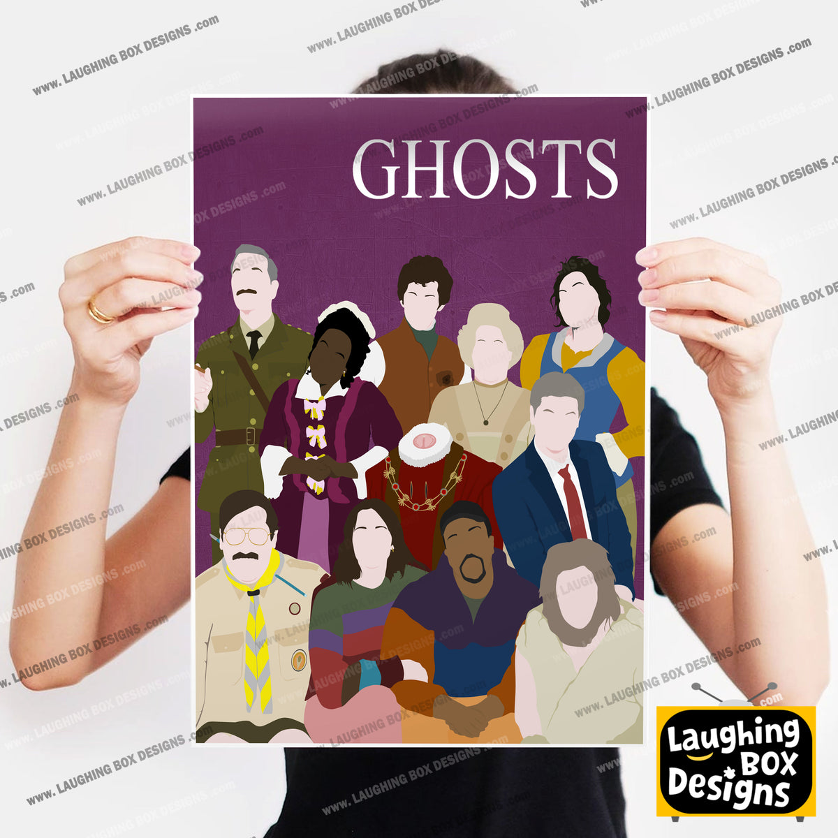 GHOSTS Comedy Characters Minimalist Print