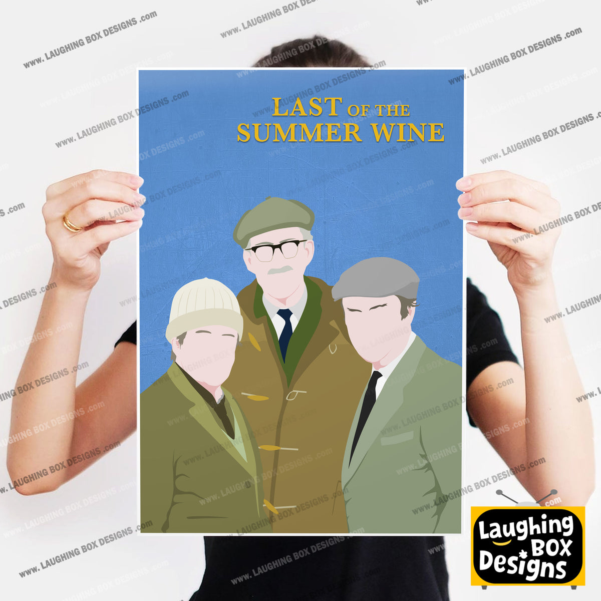 LAST OF THE SUMMER WINE Comedy Characters Minimalist Print