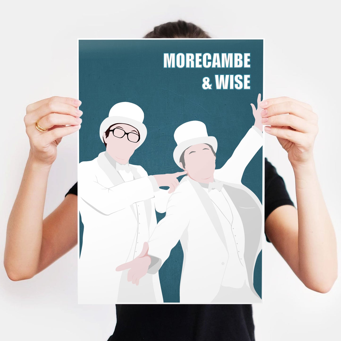 MORECAMBE & WISE Comedy Characters Minimalist Print