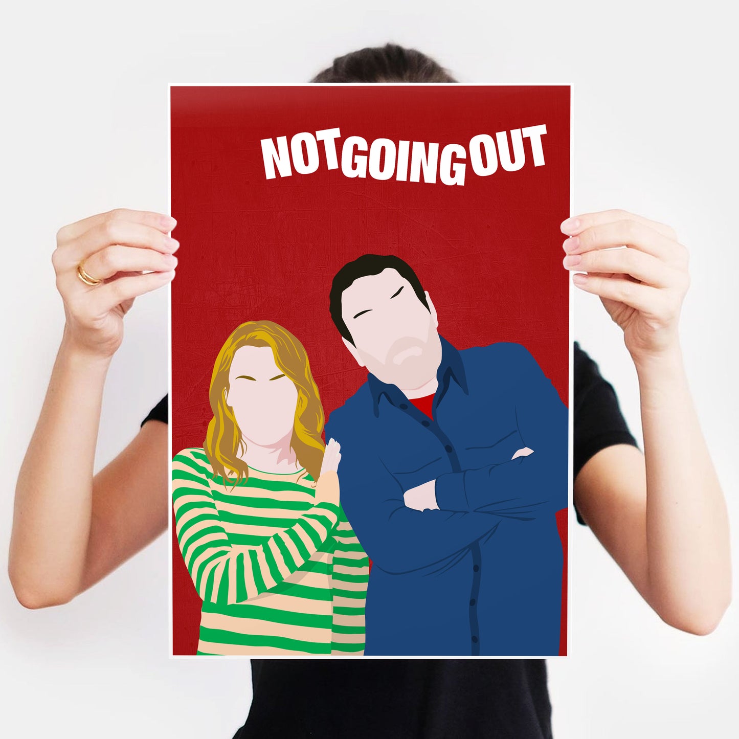 NOT GOING OUT Comedy Characters Minimalist Print