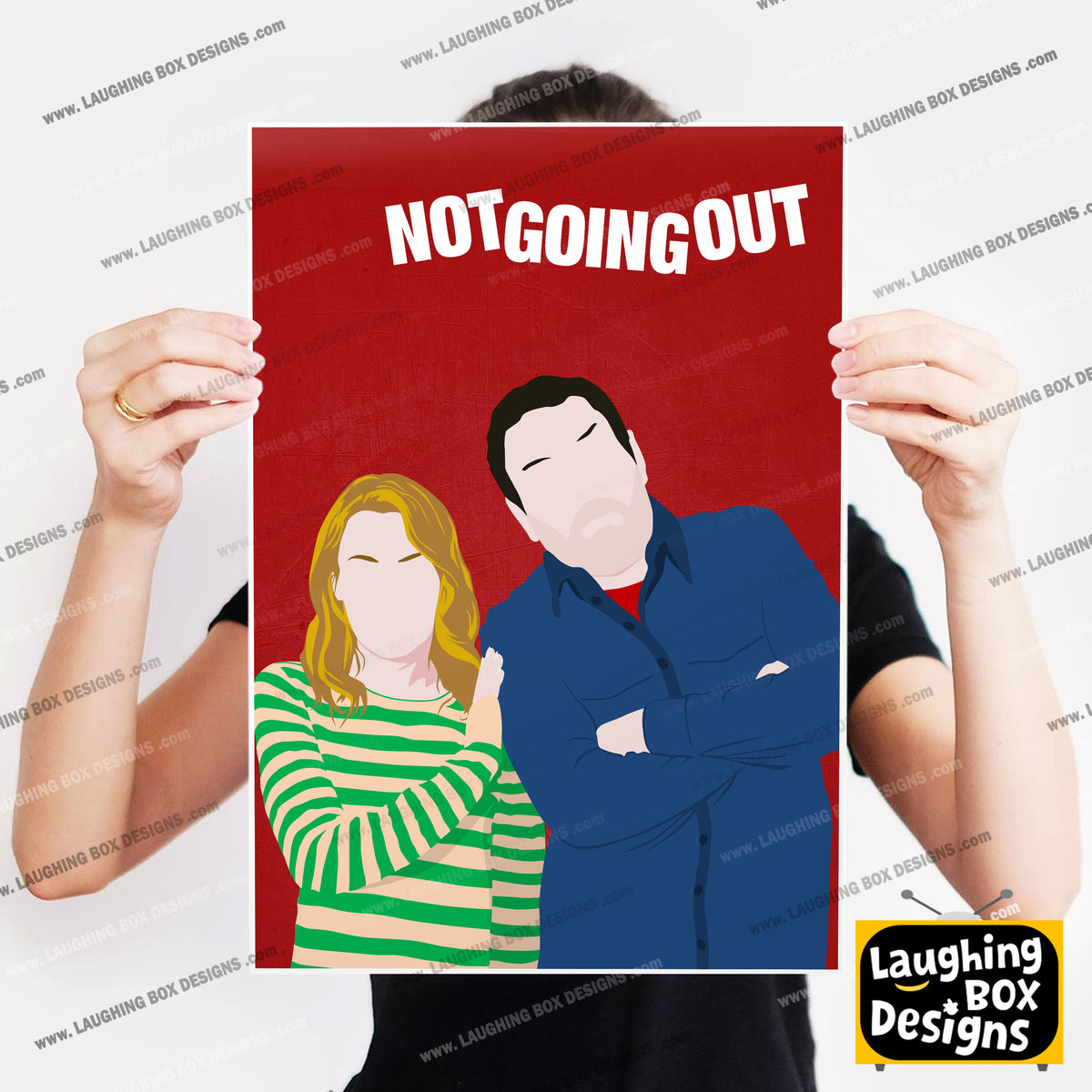 NOT GOING OUT Comedy Characters Minimalist Print