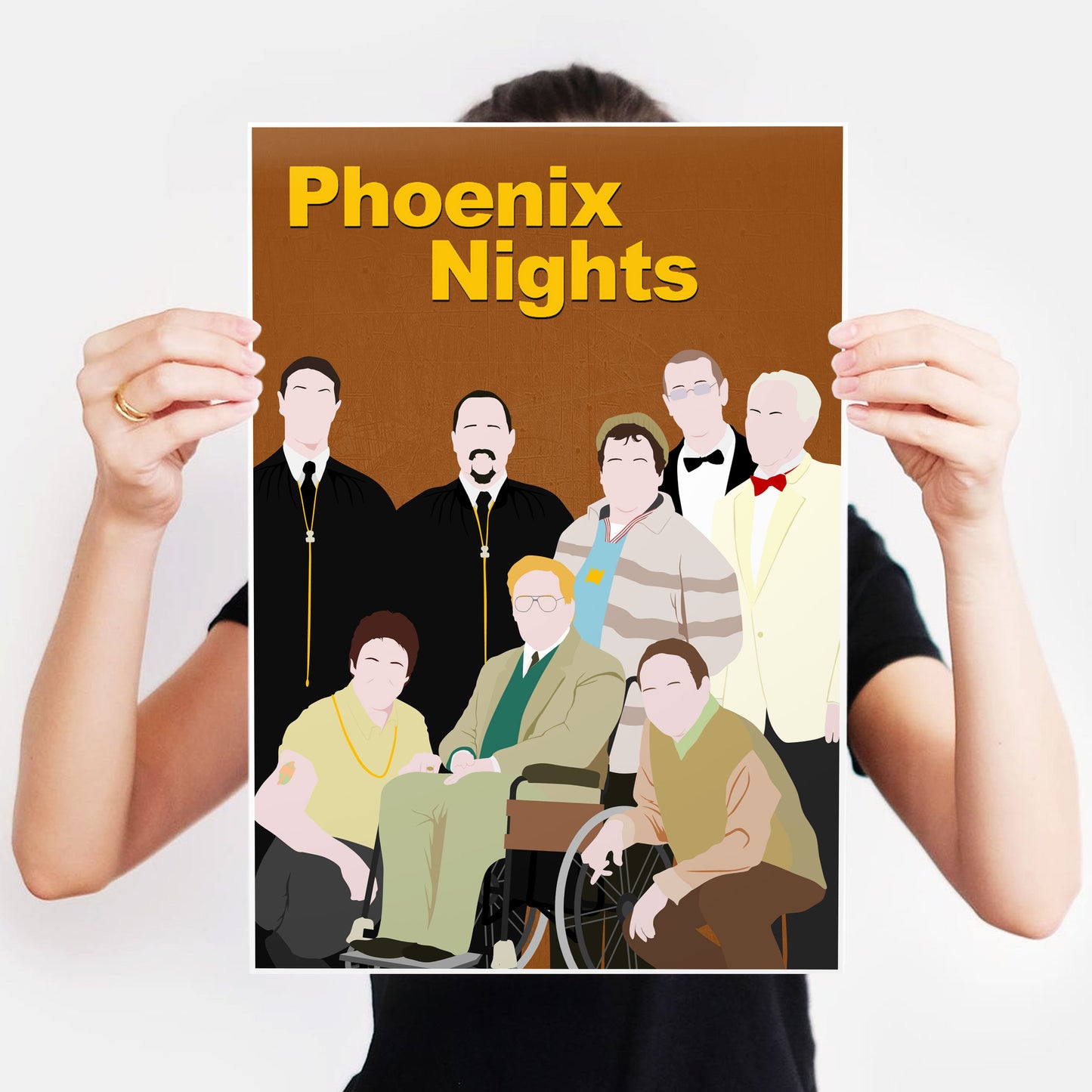 PHEONIX NIGHTS Comedy Characters Minimalist Print