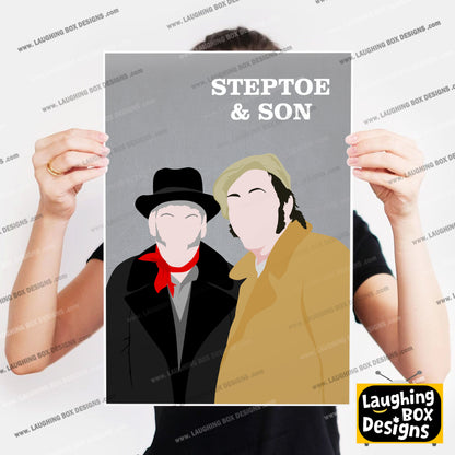 STEPTOE & SON Comedy Characters Minimalist Print