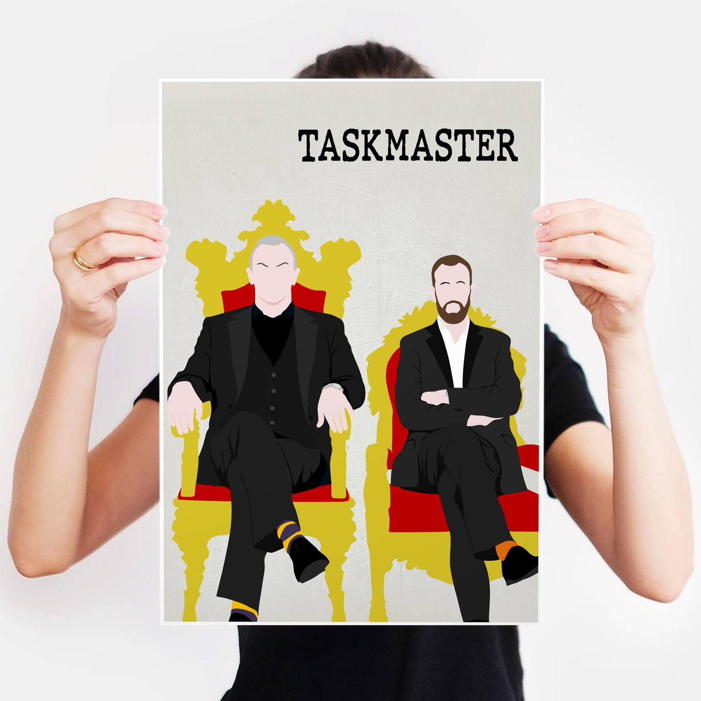 TASKMASTER Comedy Characters Minimalist Print