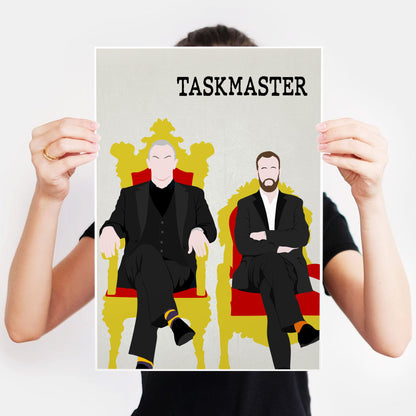 TASKMASTER Comedy Characters Minimalist Print